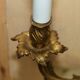 Pair of antique French wall sconces, gilded and bronzed, from the 1920s.