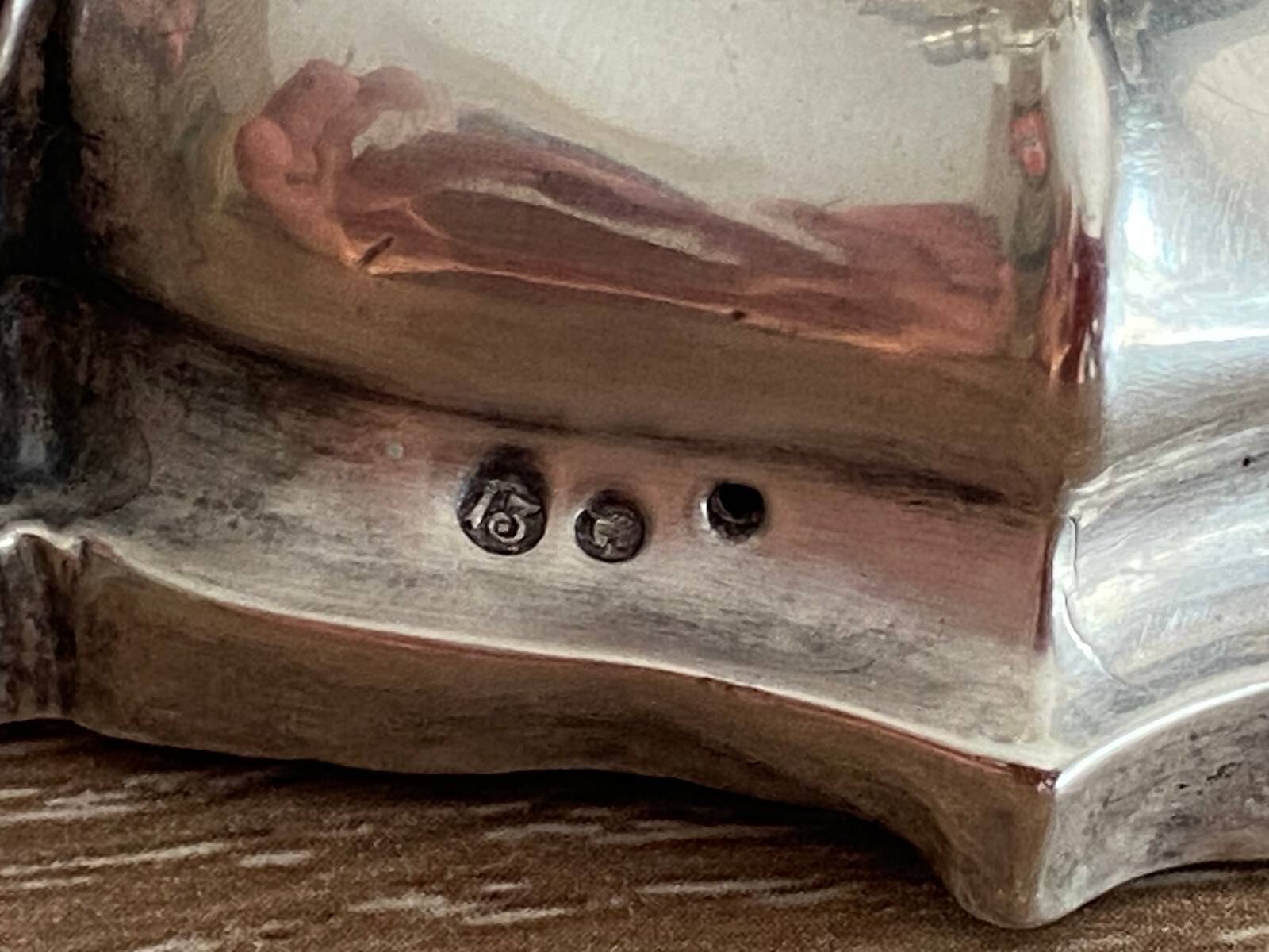 Antique Pair of Solid Silver Flambeaux Candlesticks with Unicorn Hallmark, Early X