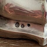 Antique Pair of Solid Silver Flambeaux Candlesticks with Unicorn Hallmark, Early X