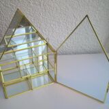 Vitrine laiton et verre