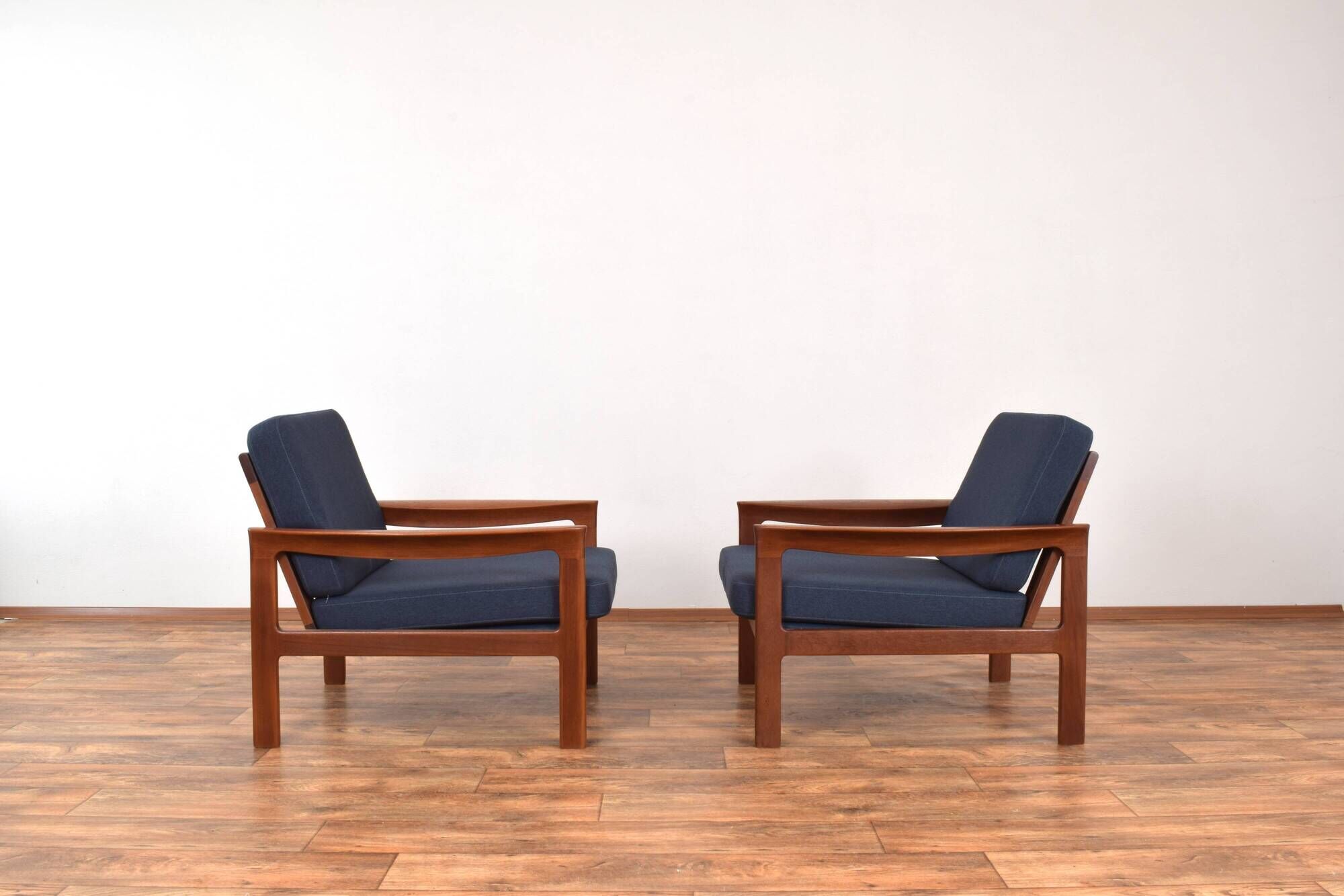 Mid-Century Danish Teak Lounge Chairs by Arne Vodder for Komfort, 1960s, Set of 2