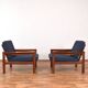 Mid-Century Danish Teak Lounge Chairs by Arne Vodder for Komfort, 1960s, Set of 2