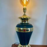 Vintage black and brass living room lamp