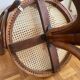 Fauteuil américain de bureau canné Baumann
