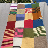 Plaid patchwork en laine