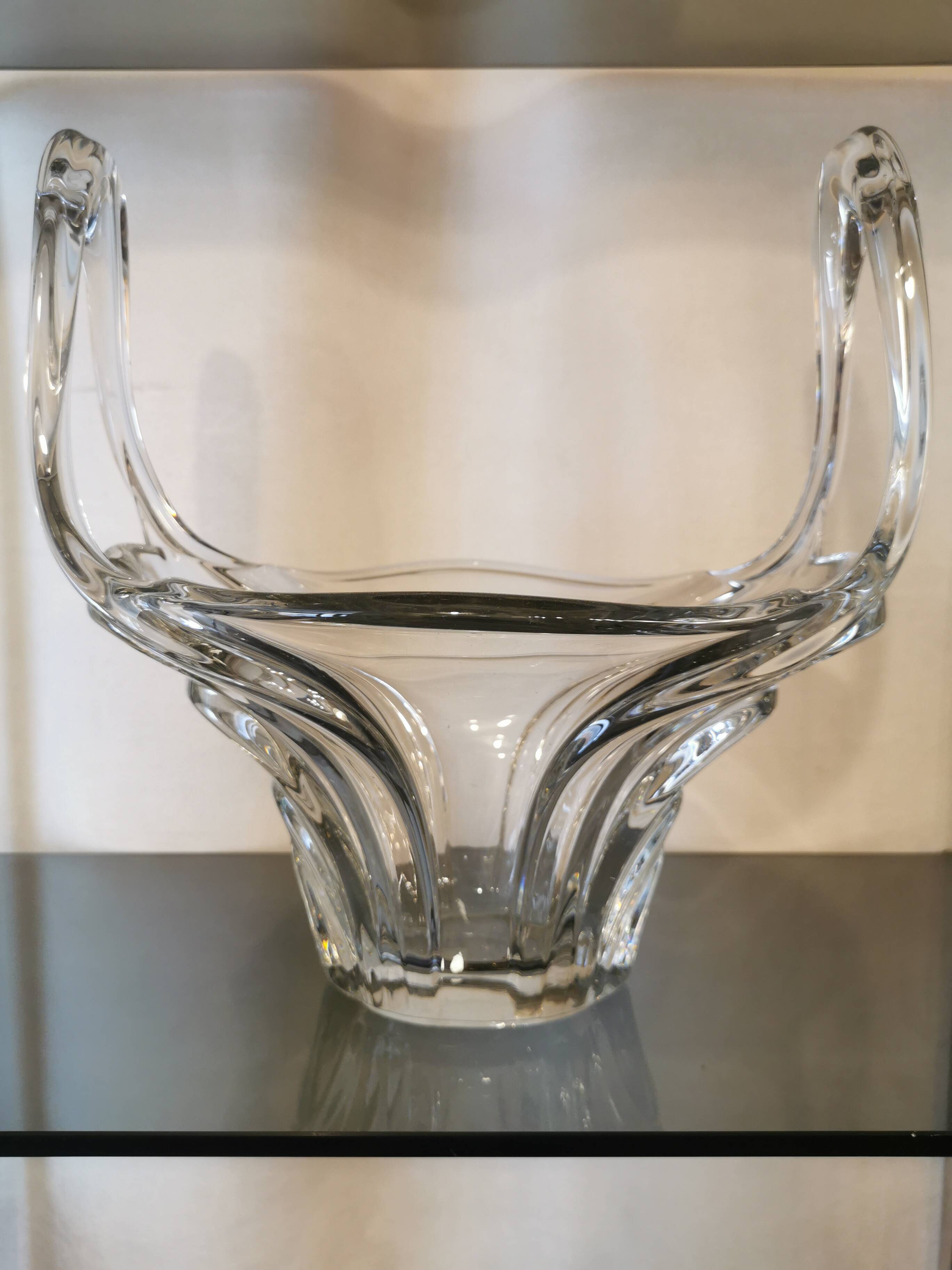 Large crystal fruit cup from the 70s