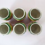 Set of six vintage glasses with jug fig shape of India