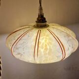 Clichy art deco glass walking lamp