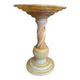 Alabaster pedestal table