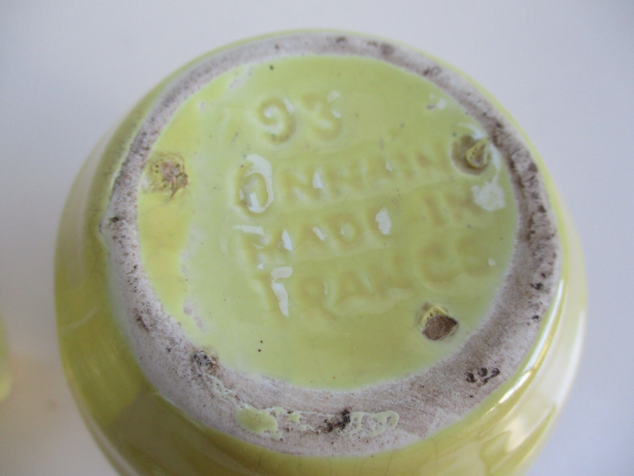 SET of 2 PITCHERS FAIENCE ONNAING SLURRY ART DECO 1930