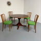 Table repas design Gianfranco Frattini pour Bernini model 522 année 60