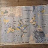 Carte scolaire - planisphère politique et planisphère économique