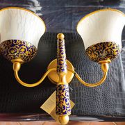New double wall light (Le Porcellane Florence) Porcelain & Gold