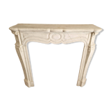 cheminée marbre blanc