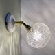 Vintage moulded glass globe wall light