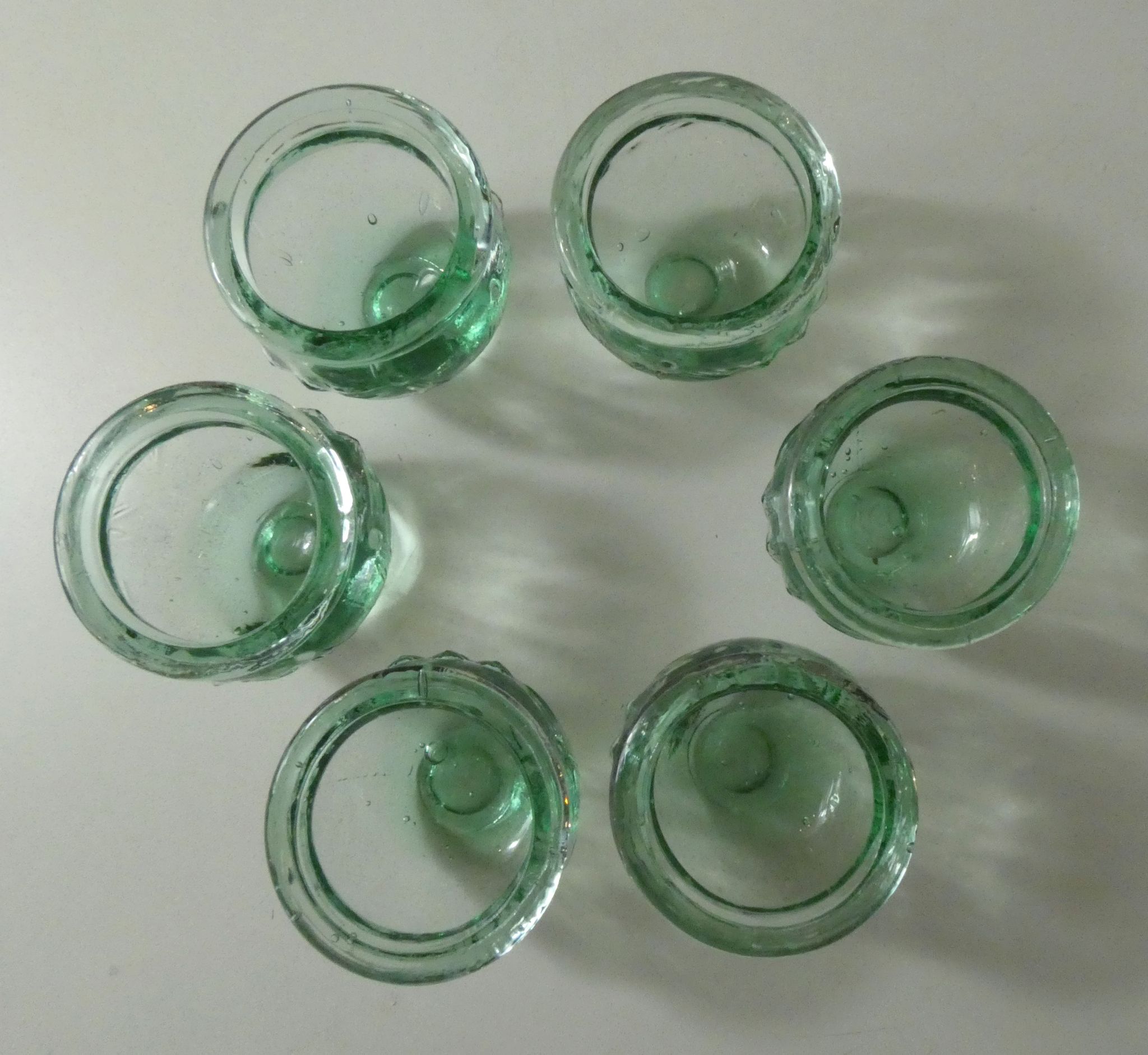 Set de 6 pots à confiture vintage en verre