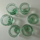 6 vintage glass jam jars