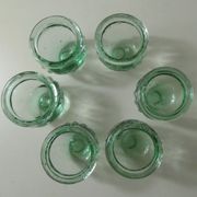 Set de 6 pots à confiture vintage en verre