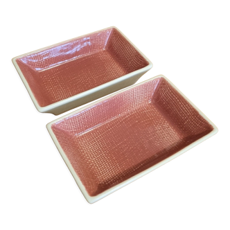 Set of 2 salins cups deauville 50s raspberry pink color