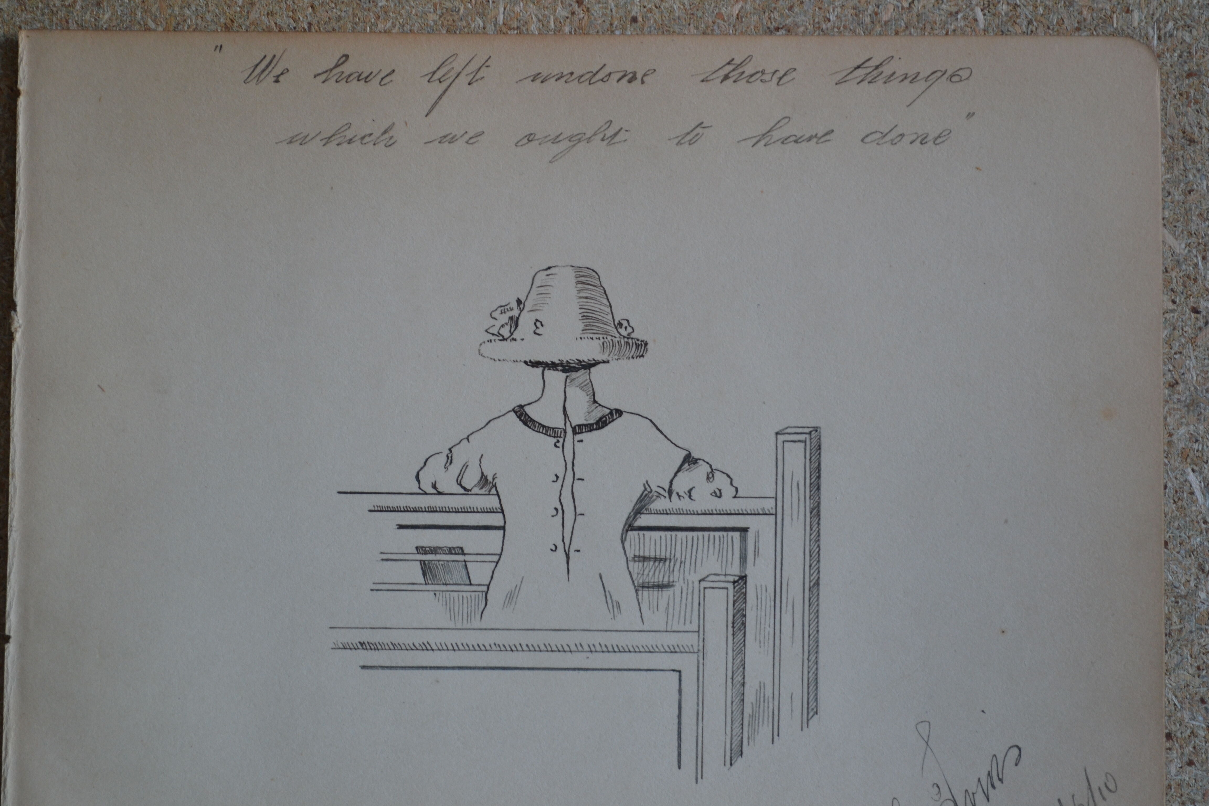 Indian ink drawing circa 1910