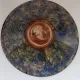 Relief barbotine dish "LA BISBAL SALAMO" with fish.