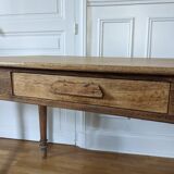 Farm table with turned legs