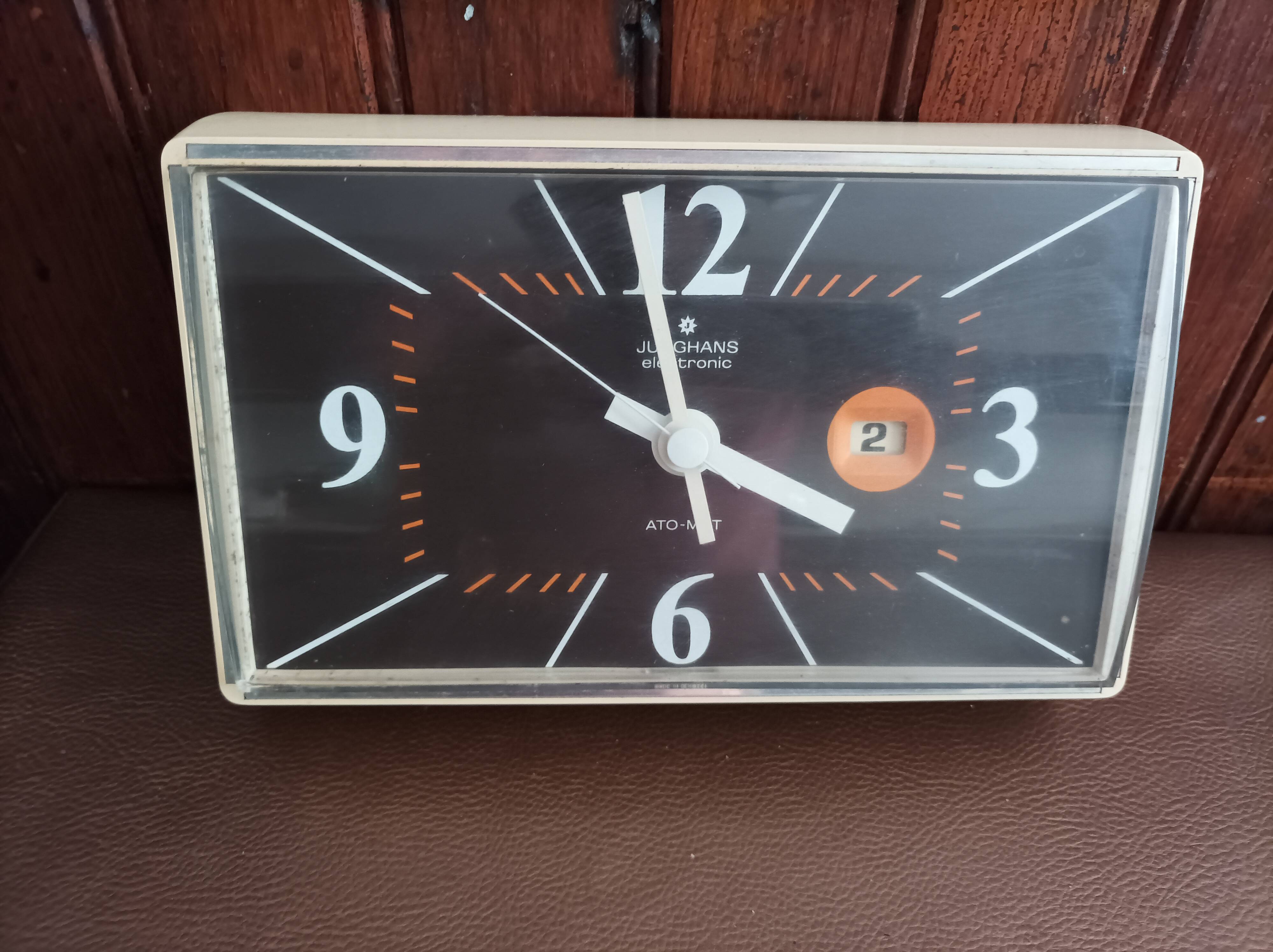 vintage clock rectangular wall pendulum junghans