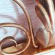 Golden Metal Rearview Mirror
