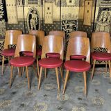 Suite of 8 baumann bistro chairs model Mondor