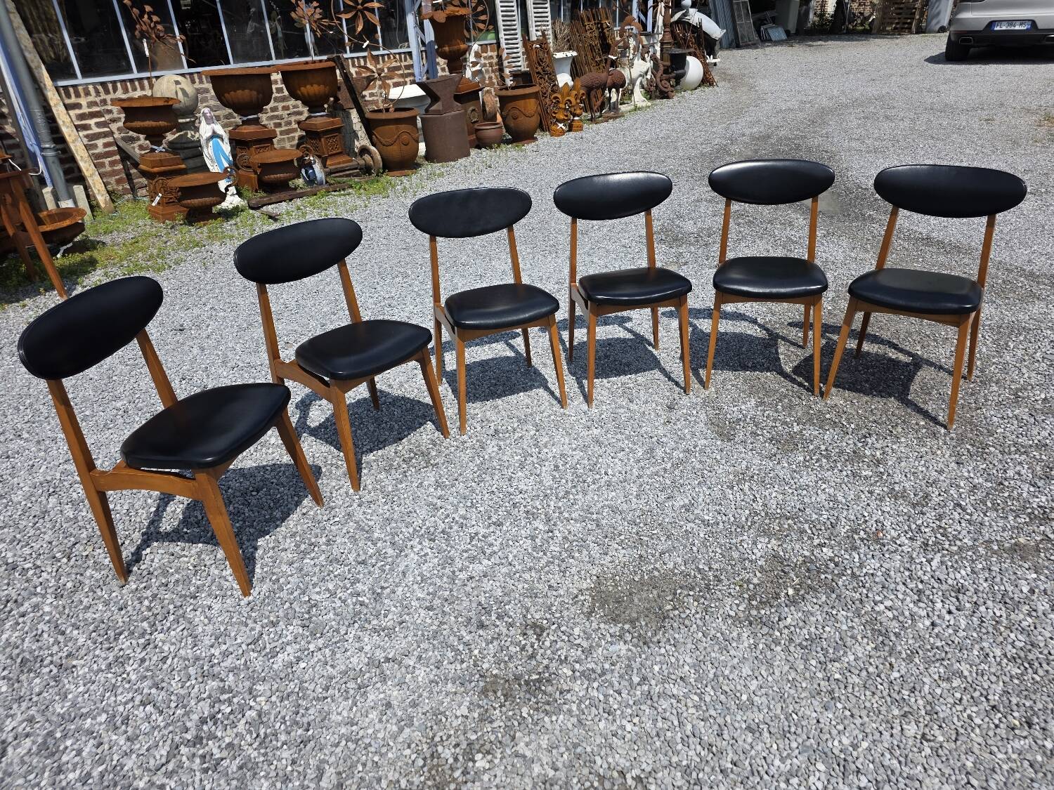 6 chaises, années 60