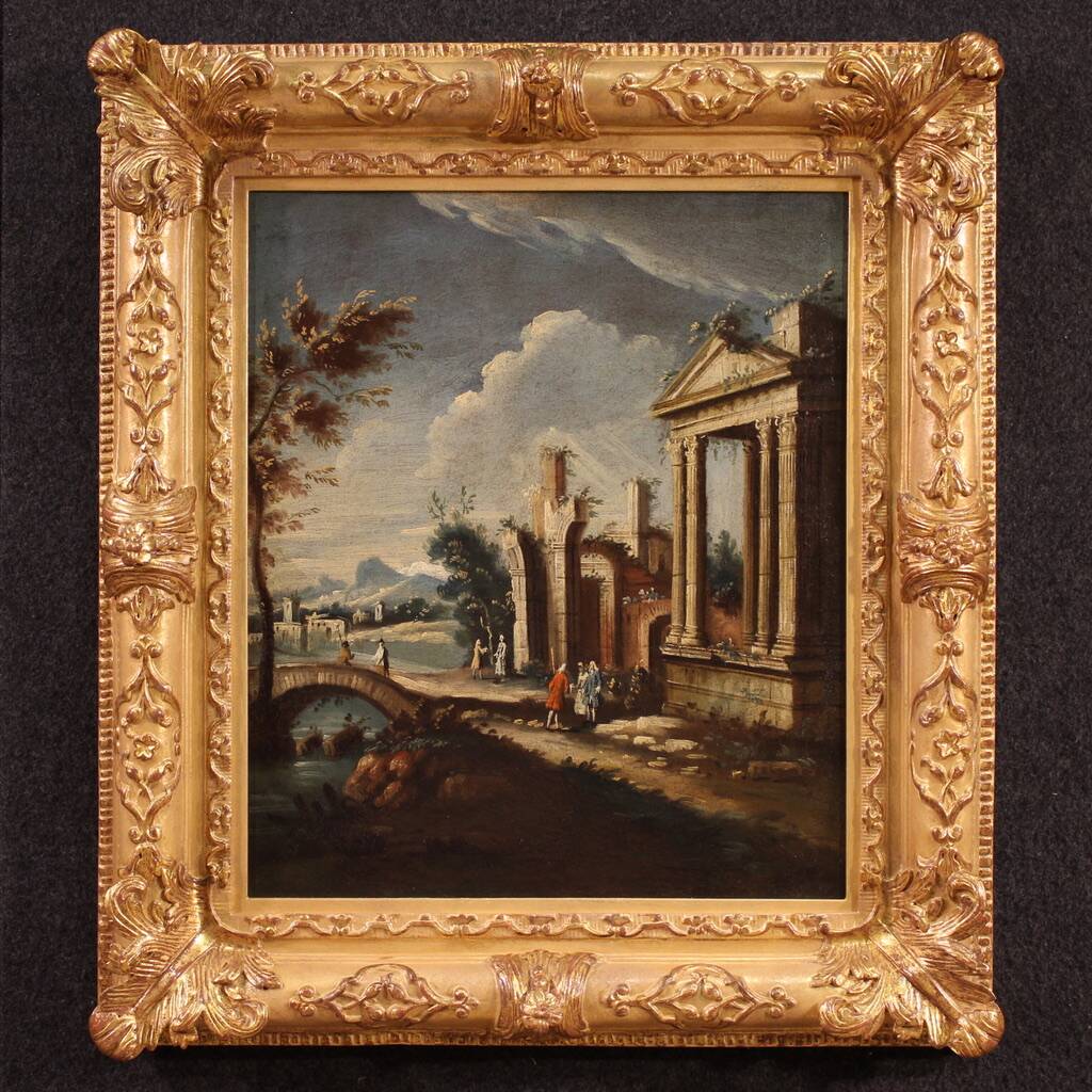 Venetian school painting of the 18th century, architectural capriccio