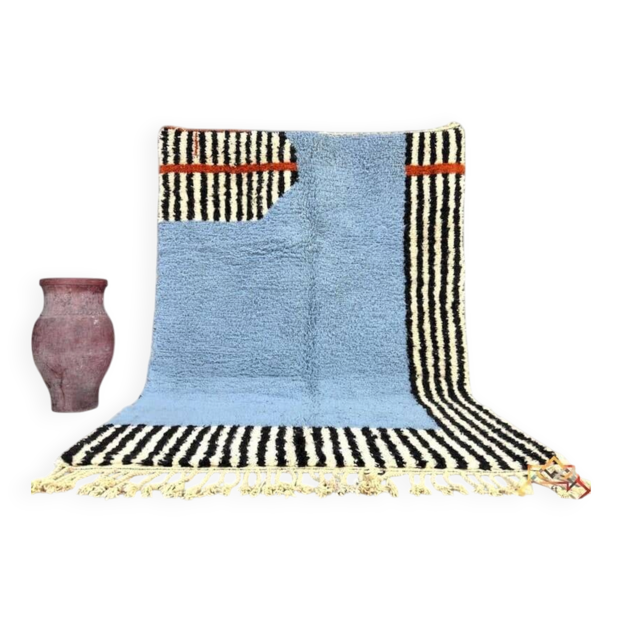 Handmade traditional Berber rug size 2/3 m