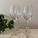 1980s Crystal Wine Glasses Wavy/Zigzag Stem