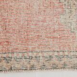 3x13 Pale Red Turkish Vintage Runner Rug, 87x400Cm SK 20299