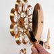 Brass and crystal art deco wall lamp attributed to palwa, 1960s