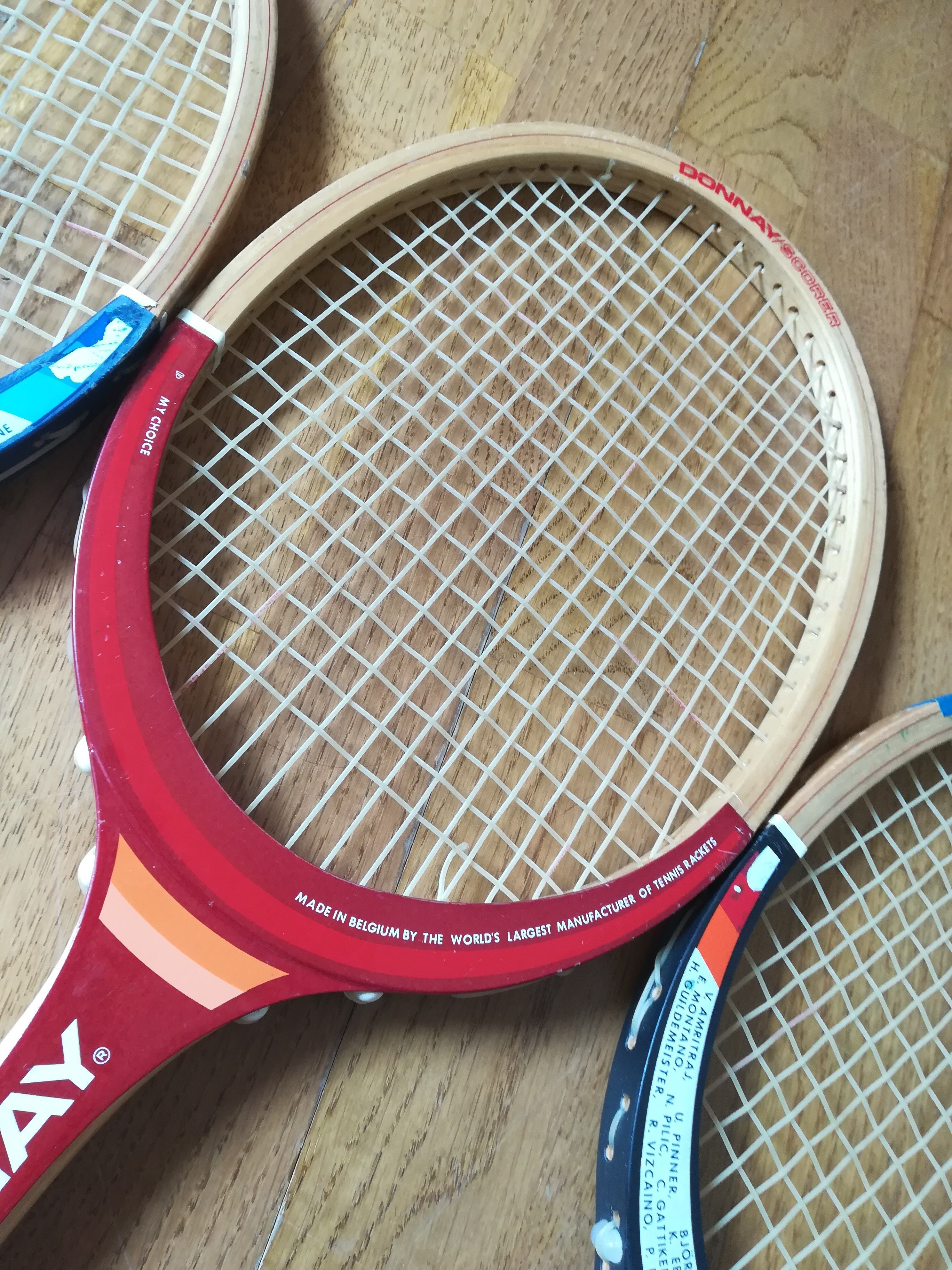 Lot de 4 raquettes de tennis Donnay