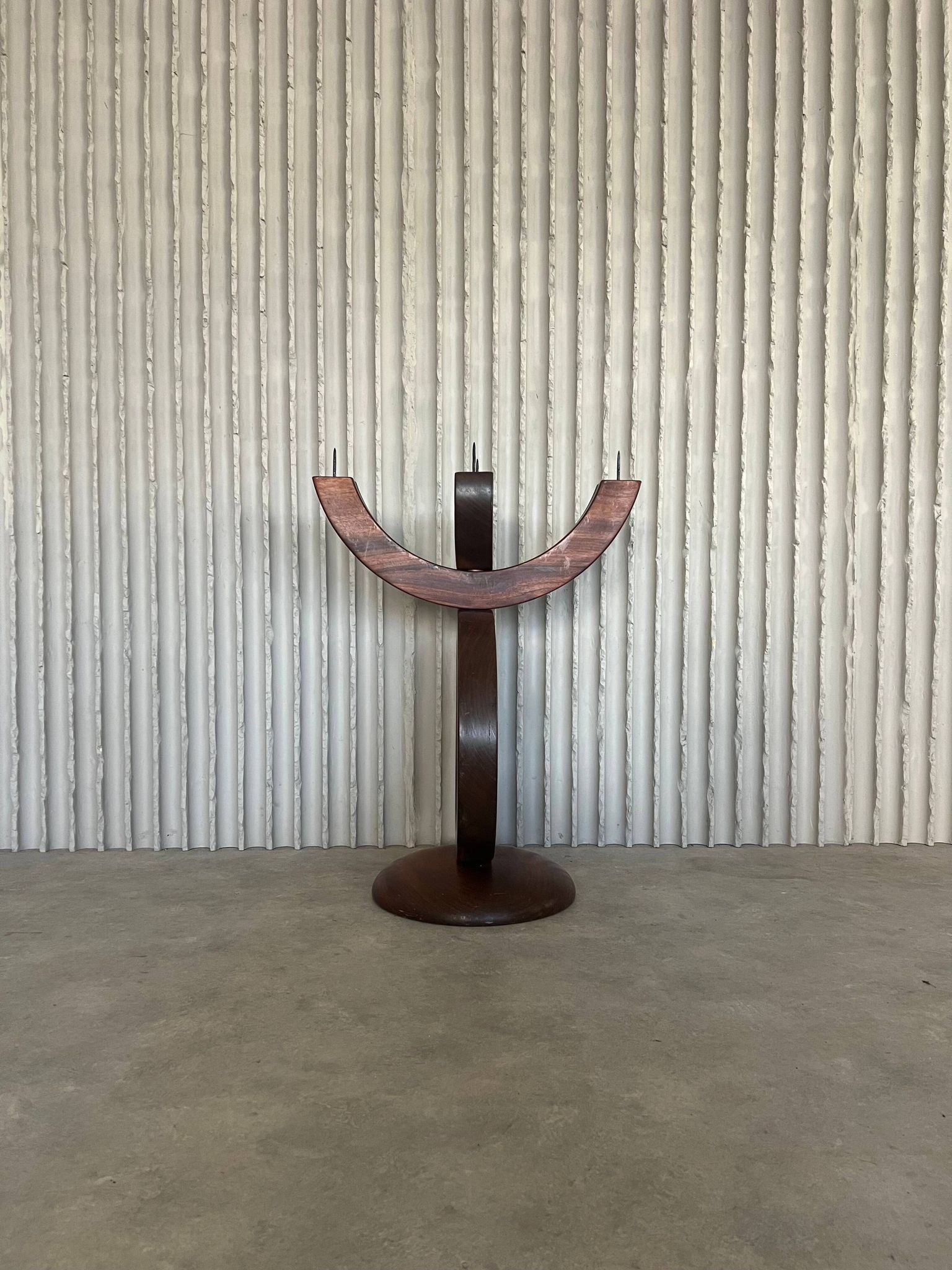 Bougeoir en palissandre XXL funky
