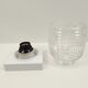 Glass wall or ceiling lamp and plastic base