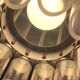 Suspension lamp chandelier ceiling light Aluminium plexi raak septiem B-1205 1960