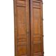 6 solid oak partition doors, 277cm in height (exceptional model)