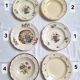 Vintage soup plates