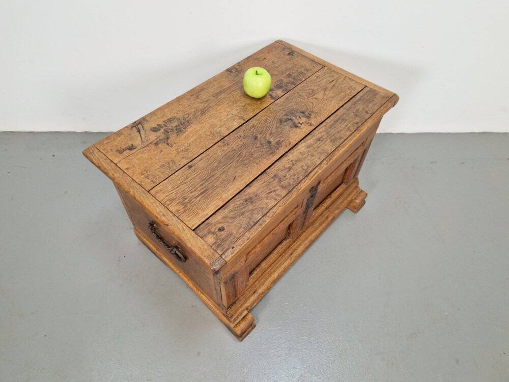 Antique Brutalist Chest in Oak, 1800