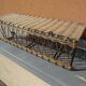 Ferotin coat rack in wicker and metal from the 60s vintage
