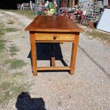 Table de Ferme Campagnarde 19éme en Merisier