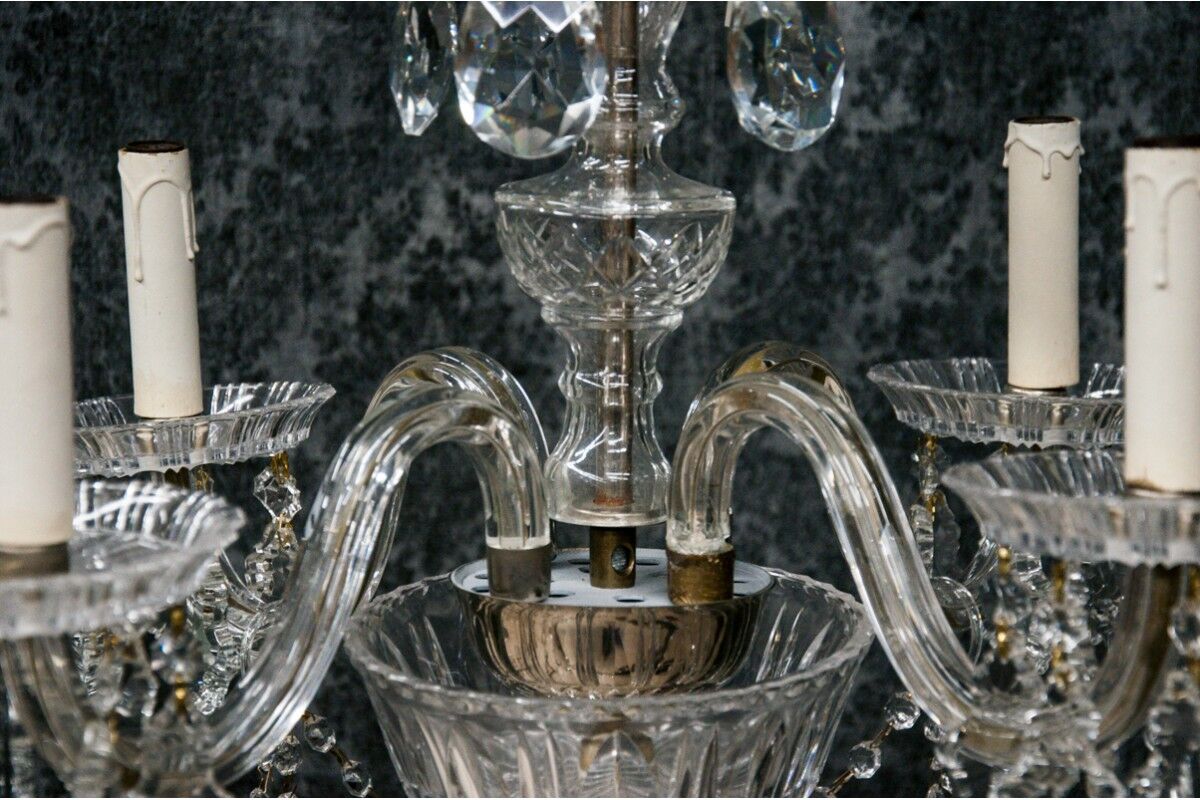 Murano crystal chandelier, Italy, mid 20th century