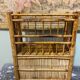 Vintage bamboo shelf
