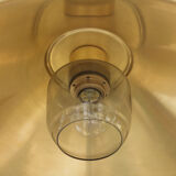 Set of four vintage brass lamps