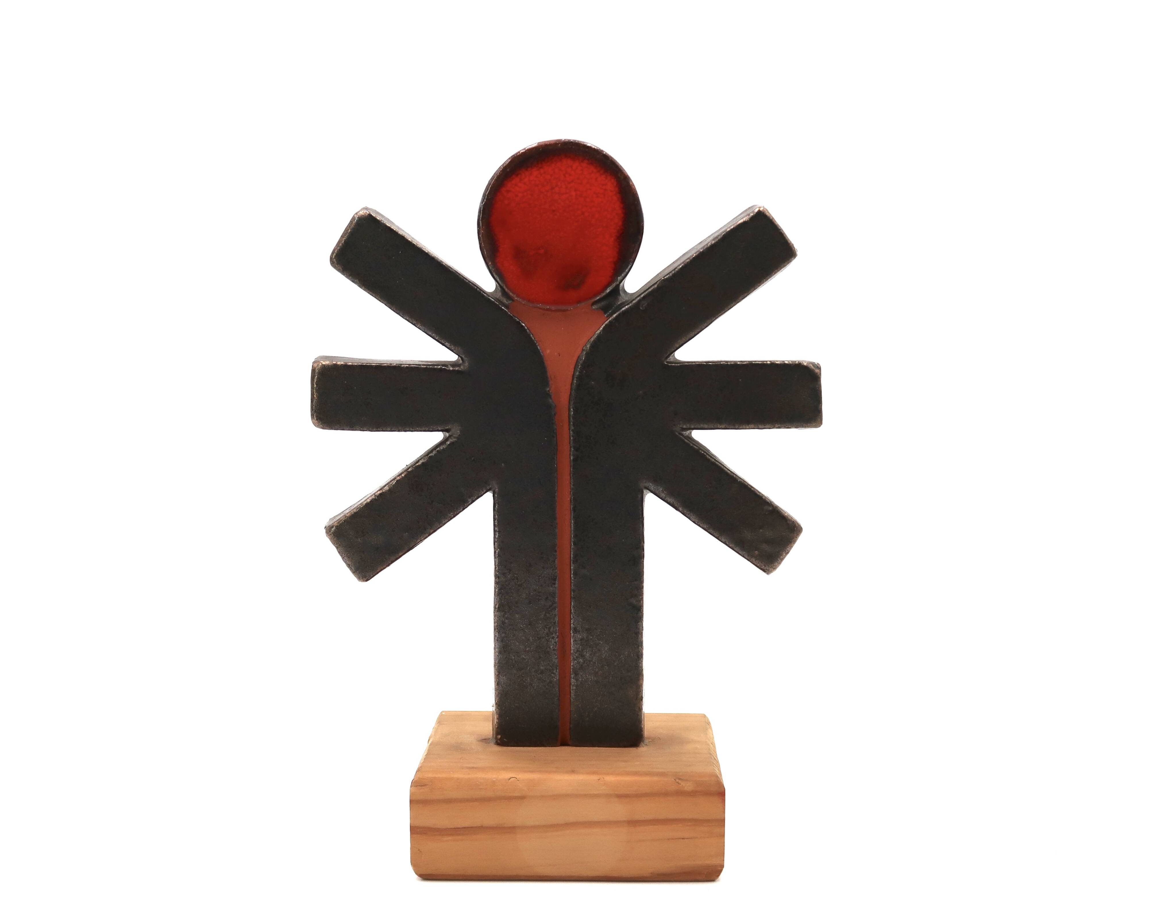 Ceramic sculpture by or in the style of Amphora Perignem, 1960s.