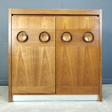 Vintage brutalist bar cabinet, 1970s