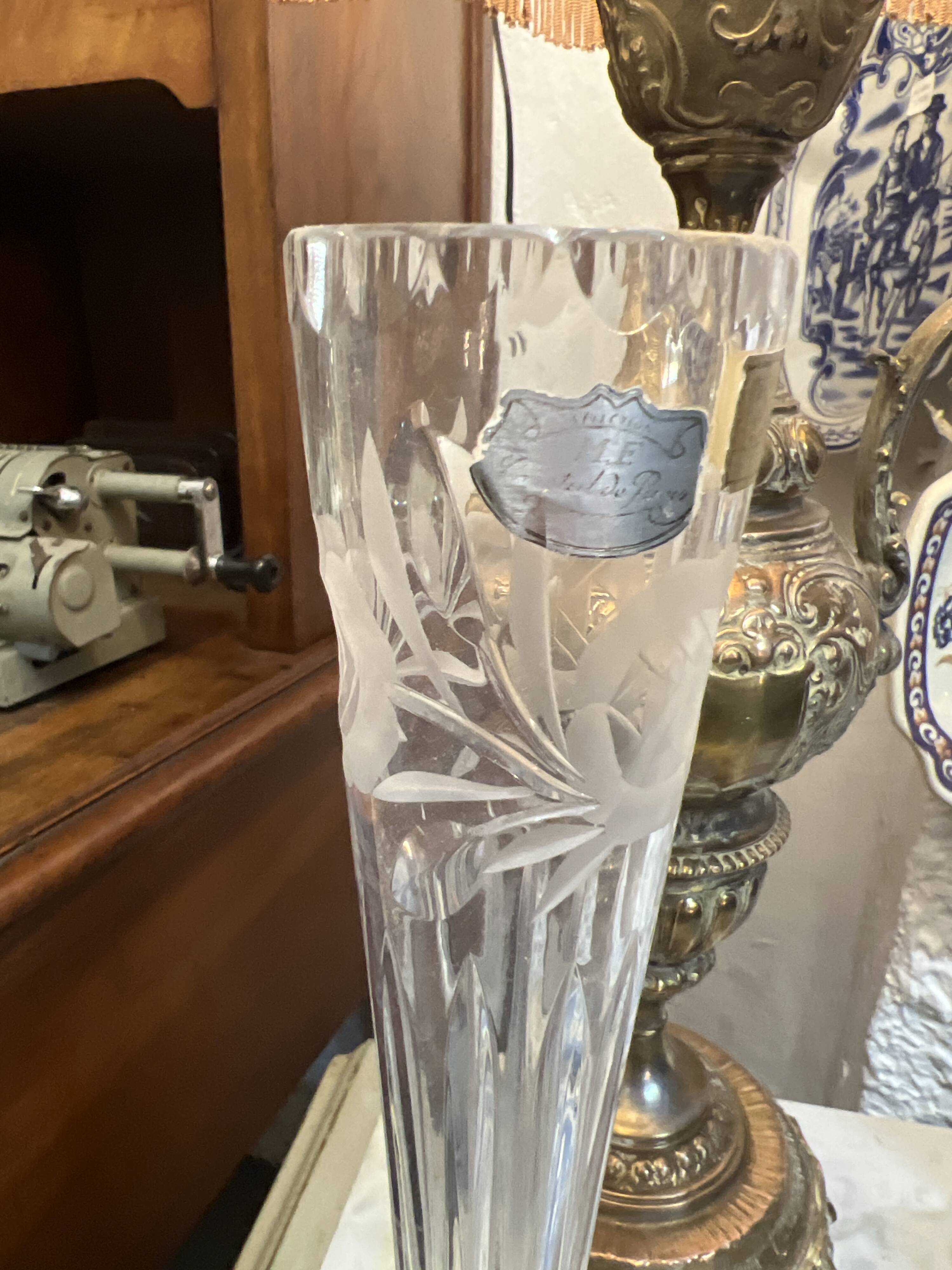 Paris crystal vase